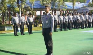 Peringati Hari Kesaktian Pancasila, Lapas Narkotika Karang Intan Gelar Upacara