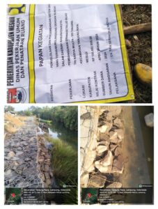 Diduga CV Tiga Serangkai Mesuji Pengerjaaan Proyek Drainase/Talud Asal-Asalan