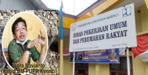 Vidra Novianto Kembali Disorot Terkait Rendahnya Kualitas Pekerjaan Bina Marga PUPR Kabupaten Kerinci Tahun 2024