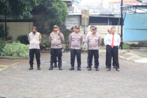 Wakapolsek Kemayoran Pimpin Apel Pagi Jajaran Polsek Kemayoran