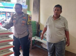 Bhabinkamtibmas Sumur Batu Monitoring Ketahanan Pangan
