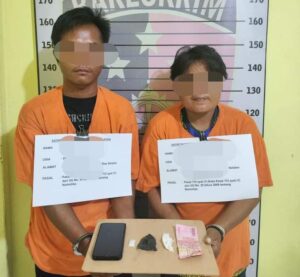 Tim Opsnal Satres Narkoba Polres Nias Selatan Amankan Satu Orang Laki Laki dan Satu orang perempuan Diduga Pelaku Penyalahgunaan Narkotika