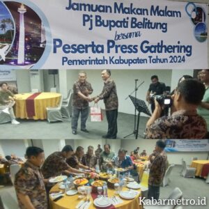 Malam Jamuan oleh Kadis Kominfo Belitung, Bentuk Dukungan Kepada Kegiatan Jurnalis Press Gathering