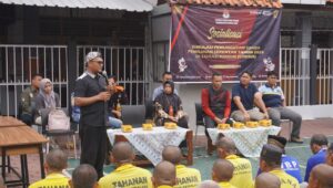 Penuh Semangat Ratusan Warga Binaan Rutan Pemalang, Ikuti Sosialisasi Pilkada