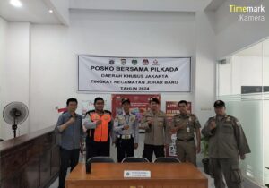 Sinergitas dalam Keamanan: Polsek Johar Baru dan Satpol PP Amankan Gudang Logistik KPU