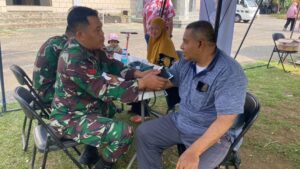 Peduli Dengan Kesehatan Warga Binaan, Yonkes 2 Kostrad Gelar Bakti Sosial Pemeriksaan Kesehatan Gratis
