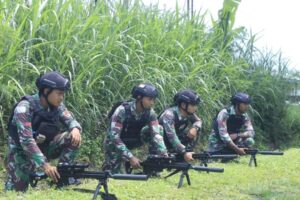Prajurit Petarung Ujwala Yudha Laksanakan Latihan Menembak Senjata DMR