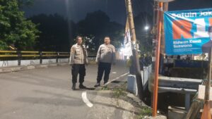Cegah Kejahatan Jalanan Bersama Personil Gabungan Sekitar Kali Pasir Menteng