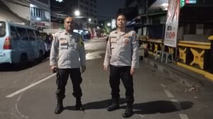 Patroli Dini Hari, Samapta Polsek Senen Antisipasi Tawuran Dan Gangguan Kamtibmas