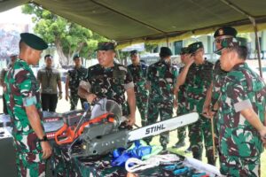 Siaga bencana Nasional, Pangkogabwilhan II Mengecek Kesiapan Pasukan PRCPB Yonzipur 10 Kostrad