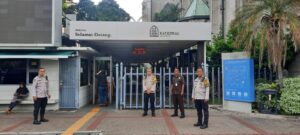 Pengamanan Missa Minggu di Gereja Katedral Pasar Baru Sawah Besar