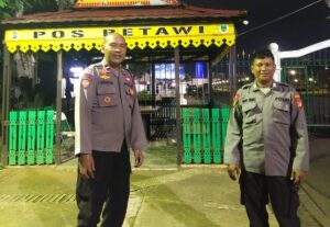Polsek Metro Gambir Lakukan Pemantauan Kamtibmas di Pos Betawi