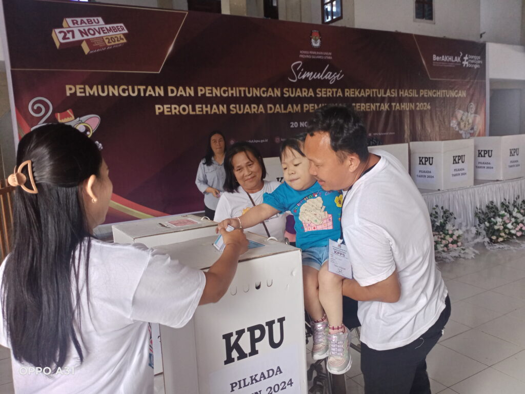 PPK kecamatan Sulta Gelar Simulasi Pemungutan Suara