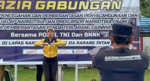 Senam Pagi Bersama, Cara Lapas Narkotika Karang Intan Jaga Kebugaran Petugas dan Warga Binaan