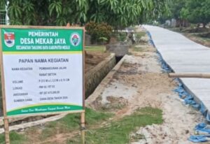 Pemerintah Desa Mekar Jaya Telah Merealisasi Pembangunan