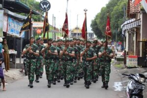 Tradisi Penyambutan Warga Baru Yonif 515 Kostrad Berlangsung Khidmat