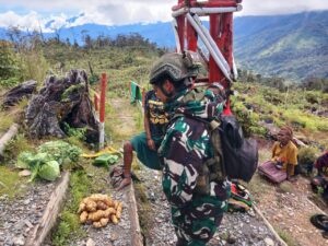 Satgas Yonif 509 Kostrad Laksanakan Program ROSITA di Pos Langit Bilogai