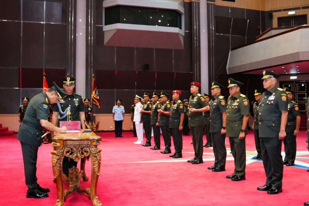 Panglima TNI Pimpin Sertijab 9 Jabatan Strategis di Lingkup Mabes TNI