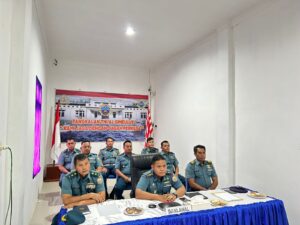 Danlanal Simeulue Ikuti Pembukaan Audit Kinerja IT Koarmada I Tahun 2025 Secara Vicon