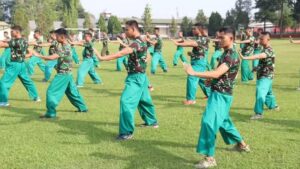 Prajurit Yonarmed 9 Kostrad Asah Kemampuan Tempur Melalui Latihan Karate