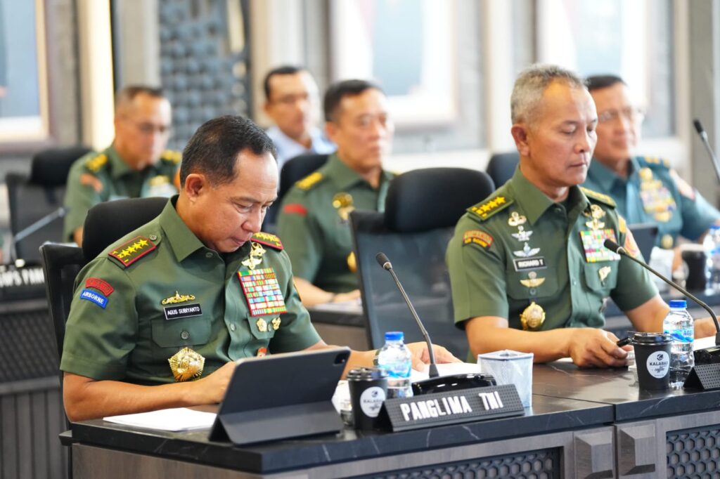 Panglima TNI Hadiri Rapim Kemhan-TNI Secara Daring