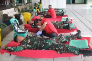 Batalyon Kesehatan 1 Kostrad Gelar Donor Darah Bersama RSPAD Gatot Soebroto