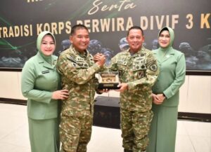 Pangdivif 3 Kostrad Pimpin Sertijab dan Terima Perwira Baru Divif 3 Kostrad