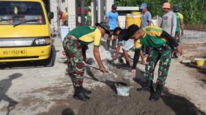 Satgas Pamtas Yonarmed 11 Kostrad Gelar Karya Bakti di Sebatik