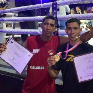 Sertu Saiful Prajurit Yonarhanud 16 Kostrad Raih Dua Gelar Juara Muay Thai di Makassar