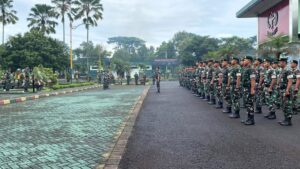 Yonkes 2 Kostrad Sambut Prajurit Purna Tugas Satgas Pamtas RI-PNG