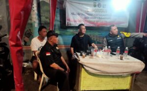 Bersama Warga, Bhabinkamtibmas Gondangdia Antisipasi Perbatasan Kwitang Kalipasir