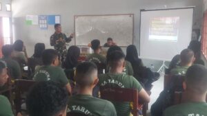 Gelar Sosialisasi Rekrutmen TNI AD, Danramil Timika Tegaskan Penerimaan TNI AD Gratis Tanpa Biaya