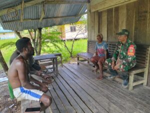Perkokoh Kemanunggalan, Babinsa Koramil Agimuga Secara Rutin Gelar Komsos Bersama Warga Binaan