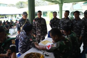 Prajurit Lanal TBA Peduli Sesama, Donor Darah di HUT Kodim dan Persit Chandra Kirana