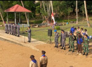 Danlanal Bintan Kukuhkan 33 Orang Calon Anggota Saka Bahari Lanal Bintan