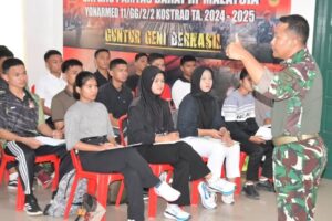 Bina Generasi Muda di Perbatasan, Satgas Pamtas Yonarmed 11 Kostrad Gelar Spooting Calon Prajurit TNI