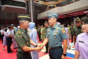 Kasum TNI Terima Laporan Korps Kenaikan Pangkat 32 Perwira Tinggi TNI