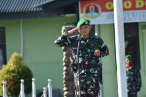 Dandim Pimpin Upacara Bendera Tujuh Belasan Yang Digelar Kodim 1710/Mimika