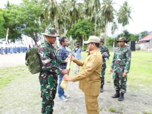 Kodim 1510/Sula Gelar Upacara Pembukaan TMMD Ke-123 Tahun 2025