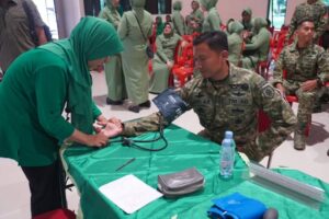 Peduli Sesama, Prajurit Yonkav 8 Kostrad Donorkan Darahnya