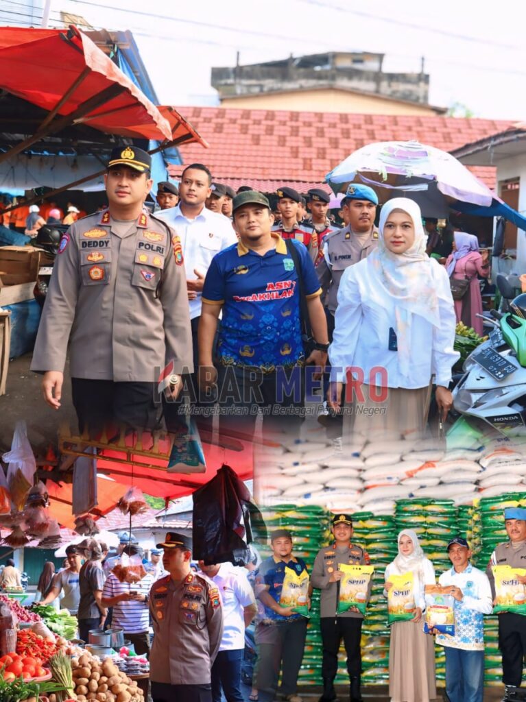 Kapolres Belitung dan Dinas Perdagangan Pastikan Ketersediaan Bahan Pokok Jelang Ramadhan
