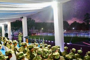 Panglima TNI Hadiri Parade Senja dan Penurunan Bendera Dipimpin Presiden RI Prabowo Subianto