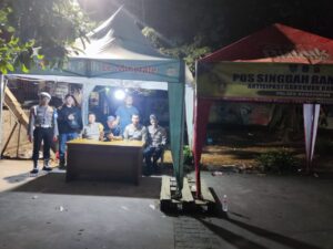 Bersinergi Bersama Pokdarkamtibmas dan Tokoh Masyarakat Menempati Pos Singgah