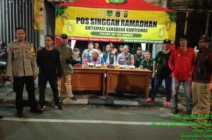 Situasi Kondusif, Polsek Metro Gambir Gelar Pengamanan di Pos Pantau Hasyim Asy’ari