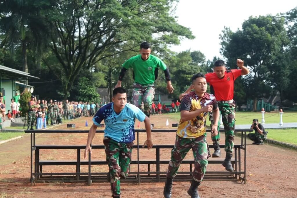 Yonif 411 Kostrad Gelar Lomba Seru dan Menantang Uji Nyali Prajurit