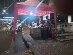 Pemantauan Bersama Personil Menteng Antisipasi Tawuran Warga Di Pos Singgah Ramadhan Menteng Tenggulun
