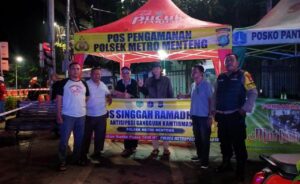 Antisipasi Gangguan Kamtibmas, Polsek Metro Menteng Gelar Pengamanan di Pos Singgah Ramadhan TL Tambak