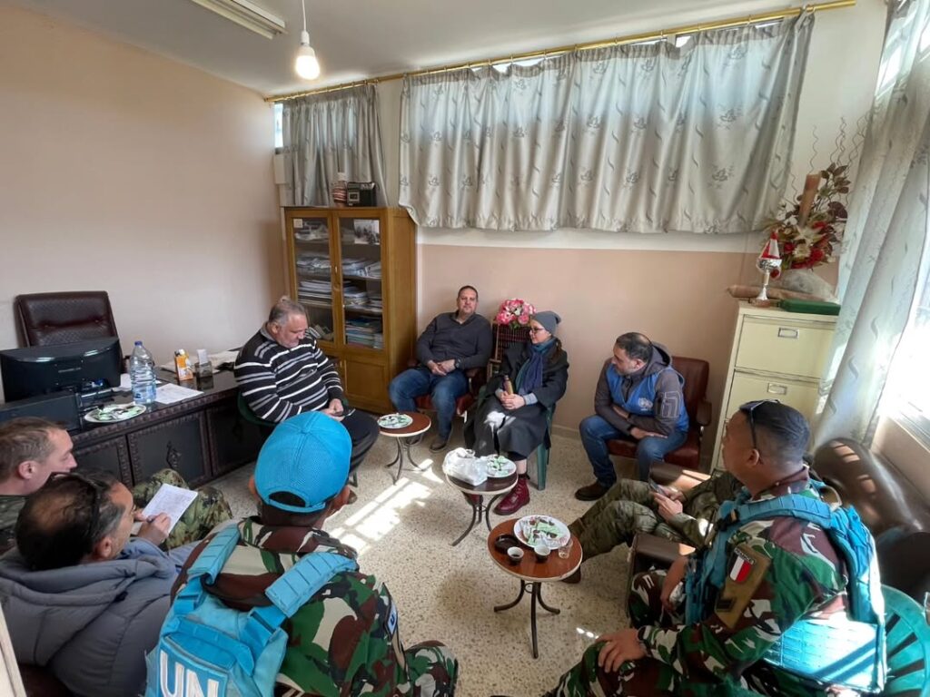 Indobatt XXIII-R Bersama Civil Affairs dan G9 Project SE Identifikasi Kebutuhan Sekolah di Libanon Selatan