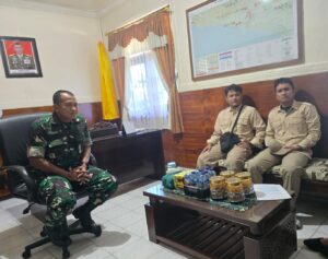 Kodim 1710/Mimika Menerima Audiensi Pegawai BGN (SPPI) dan Yayasan Sehati Sebangsa Indonesia