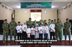 Yonarmed 11 Kostrad Gelar Syukuran dalam Rangka HUT Kostrad ke-64